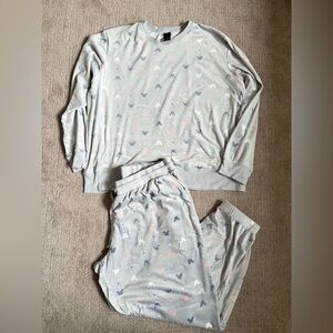 Mickey and Minnie Mouse Long Sleeve Pajama Set